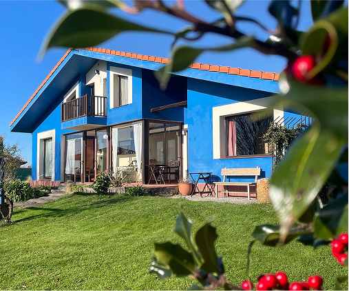 Exterior de hotel en Asturias